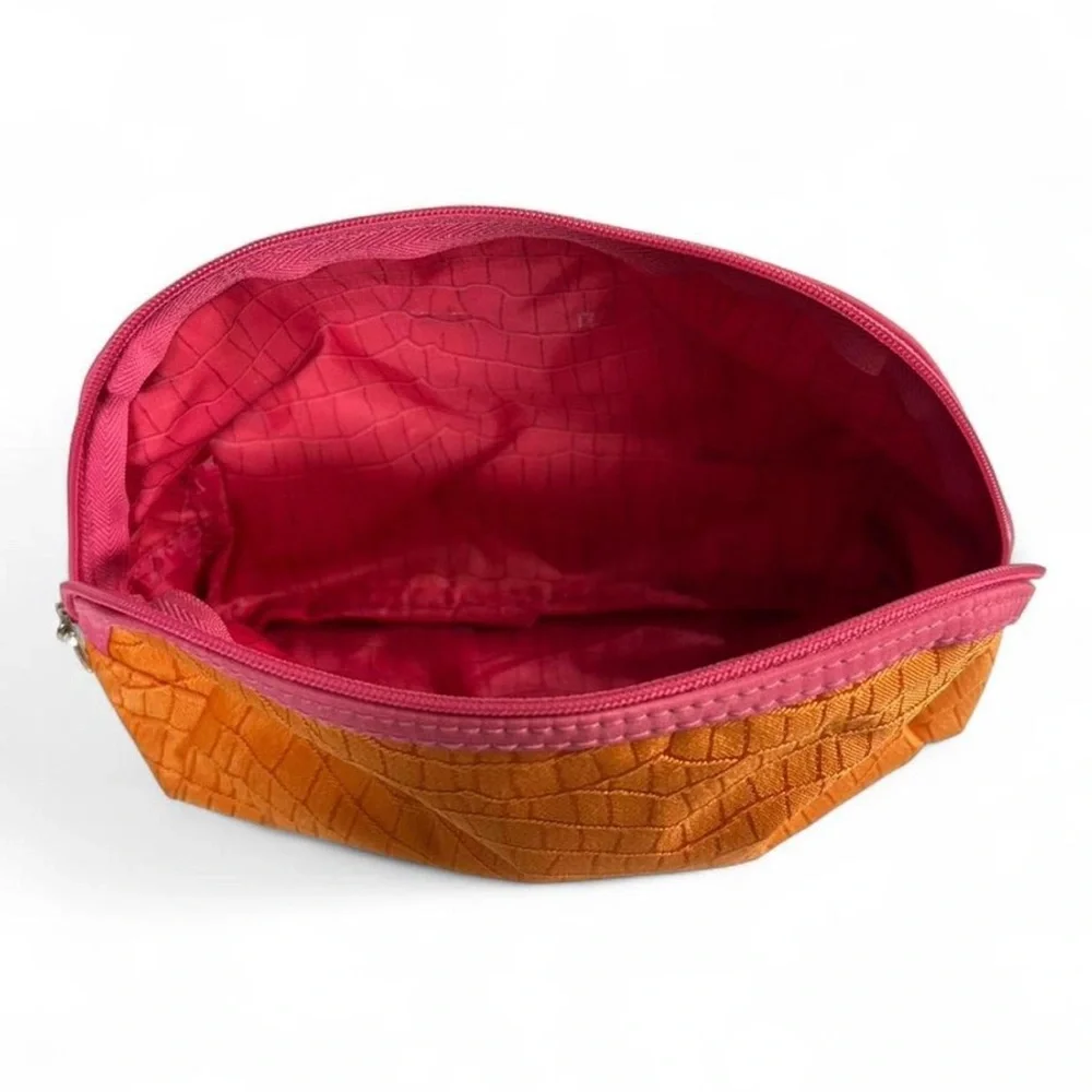 Orange and Pink Cosmetic Bag